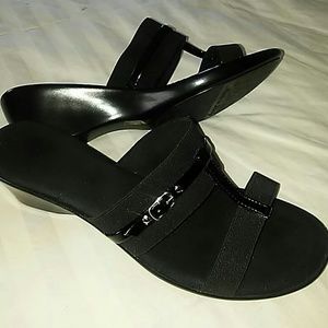 Chloe Black Wedge Sandals